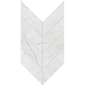 Diamond Carrara Chevron - porcelain tile